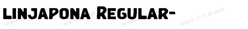 linjapona Regular字体转换 linjapona Regular字体转换